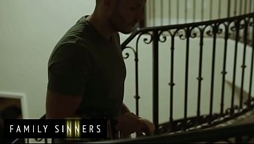 Image FAMILY SINNERS - Busty MILF Plays With Her Wet Pussy While Waiting For Her Daughter&rsquo_s Husband To Come And Fuck Her