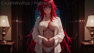 Image Threesome with Rias Gremory & Akeno Himejima DxD 3D Hentai