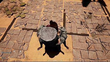 Image Lara Croft's anus is being ravaged by a lustful statue in front of thousands of people. 3D