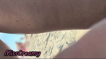 Image French Teacher Nudist Beach Legs Open Pussy Flash Masturbating Wet Pussy Public Risk Caught Voyeur