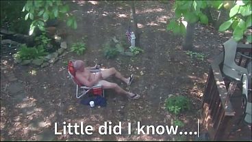 Image Caught Masturbating in my Back Yard.
