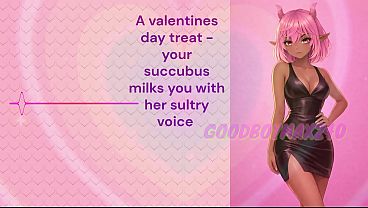 Image [F4M] Valentine's Day special, your succubus gf milks your cock with her voice joi valentine's gift, mind fuck jerk off instruction
