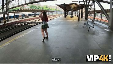 Image VIP4K. Hardcore sex after fucking in the train station WC