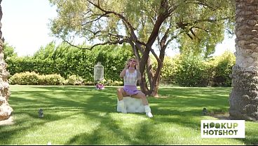Image BTS - Petite Jesse Pony Gets Her Tits Out During A Photoshoot!