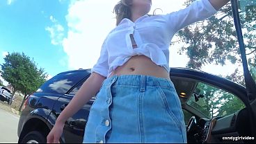 Image Skye Blue - Pantyless Outdoor Up the Skirt HD