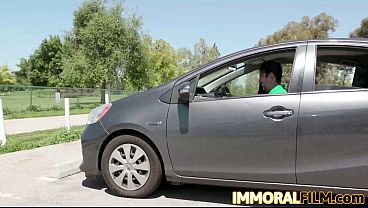 Image Beautiful Stranger Madison Morgan Ask Favor and Drive Her Home and Fuck Her