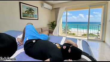 Image Asian step Mom and Step Son alone at Beach house step mom needs sex