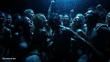 Image [AI-generated] Wet & Wild Future Rave MILF Party &ndash_ Soaking Wet Big Tits, Flying Boobs & Water Jets Chaos