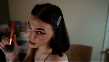 Image Stepsister shows her blowjob skills