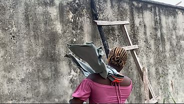 Image Fucking my neighbour outside because my boyfriend is not around