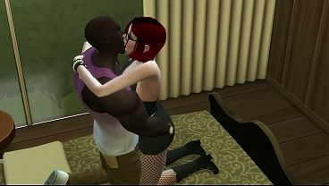 Image Sims 4 - Redhead slut likes to be doggy-styled by BBC