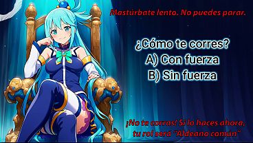 Image &iexcl_Haz el test del heroe mientras te pajeas! &iquest_Ser&aacute_s guerrero, mago, ninja...? JOI hentai en espa&ntilde_ol.