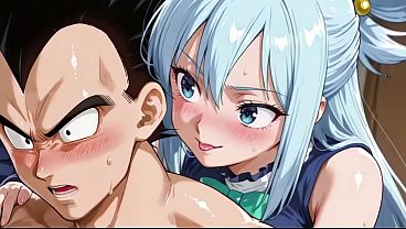 Image Vegeta (DB) x Aqua (Konosuba) AI