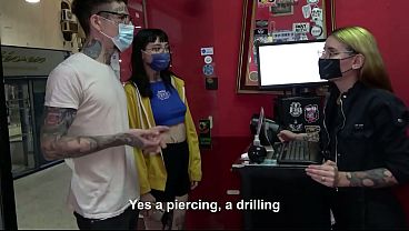 Image Horny sluts wanted a threesome instead of a tattoo!