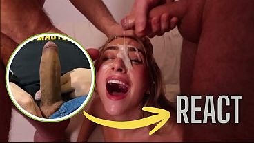 Image React: Slut Gets SPITROASTED then does CUM WALK in public - Lily Phillips