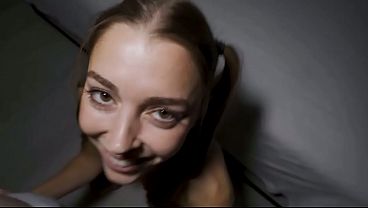 Image Stoopid whore fakes she likes it