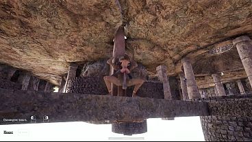Image Lara Croft is a plunderer who loves to play down and gets her tight pussy fucked by huge cocks.