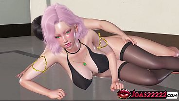 Image Perfect Body Anime Girl Elise - 3D Hentai Animation of Her Tight Pussy and Ass in POV Doggystyle Pose, Tied Up and Finished with a Creampie