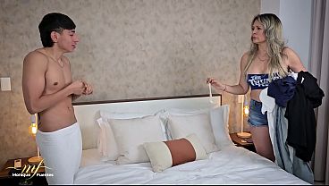 Image Mature stepmother takes her stepson's virginity without a condom - Monique Fuentes & Esteban Gamboa