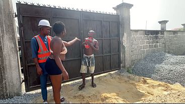Image AT THE CONSTRUCTION SITE, TOOK A CHEAP SLUT BEHIND THE BUILDING SITE AND FUCKED HER DOGGYSTYLE