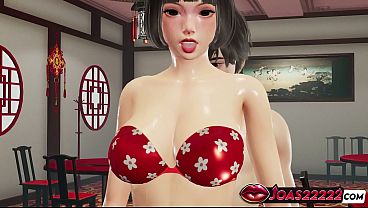 Image Japanese Girl Ishimaru Maki in Nylon Stockings - 3D Hentai Thighjob Fetish with Close Up Views, Standing Doggystyle Fuck for Her Wet Tight Pussy, and POV Anal Piledriver Pose Creampie