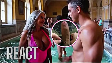 Image React: Mexican MILF is Fucked in Budapest Thermal Baths - AI Interactive Video