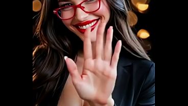 Image Cute brunette dance (Ai animation)