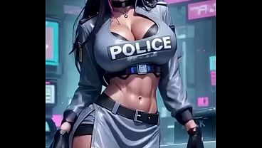 Image police officer dance (Ai animation)