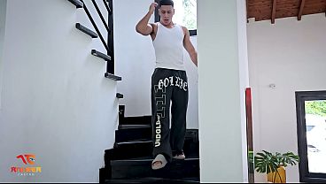 Image My cuckolded husband catches me fucking his friend when he leaves me alone - Andrea Castro & Max Betancur