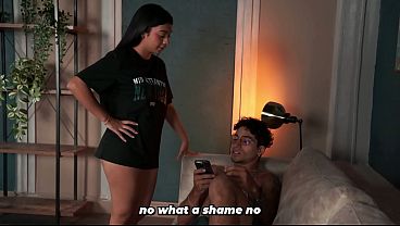 Image Slim stepsister enjoys it when her stepbrother accidentally shows her his penis.