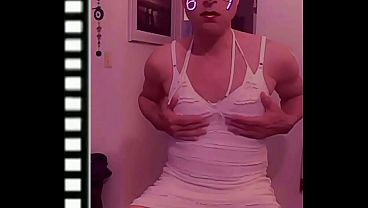 Image Secretz860- jerking off in white dress