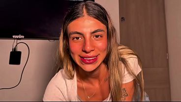 Image Me trago toda la rica LECHE DE MI MARIDO CACHONDO, y &eacute_l me la sirve en un plato, para trag&aacute_rmela completa