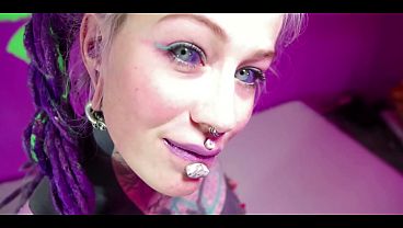 Image Tattooed Solo Slut Destroys Her Ass with Self Anal Play