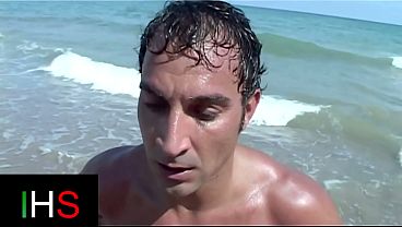 Image Horny male fucks a beautiful mulatto at the seaside