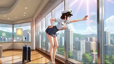 Image Horny Stewardess Masturbates Then Gets Fucked Hard AI Generated