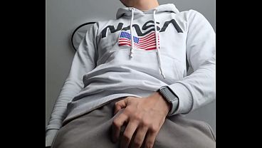 Image Hot teen shaking cock to orgasm