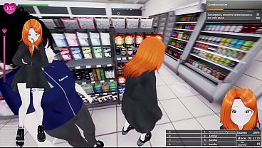 Image exhibitionism generates her pleasure in public places. 3D Hentai Game