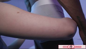 Image Zaddy2x On His Knees While Blake Blossom's Mouth Full Of Cum Rims Him!