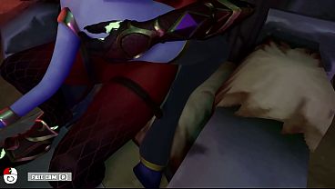 Image The demoness fucked the witch girl and filled her tank with mana. WOW 3D