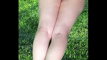 Image Pretty Country Wife Femboy Mature Orange Dressed Big Booty Masturbating With Smooth Thighs