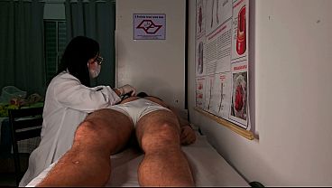 Image Nurse and esthetician observes patient's erection!