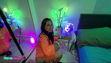 Image Nervous Yet Daring FitBaDonk Finds Her Pleasure In A Neon Afterparty!