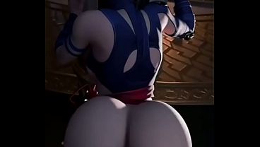 Image Psylocke shakes her booty for you (loop   rewinds)