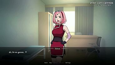 Image Naruto: Kunoichi Trainer | 18yo Petite Asian Teen Sakura Doggystyle Anal Sex With Creampie In Her Office At Hospital | Naruto Anime Hentai Porn Game