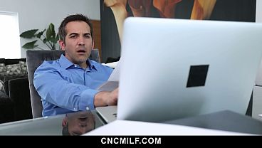 Image Stepmom and Stepdaughter Take Turns Riding the Helpful Man Who Came Over to Assist Them with Their Files - Cncmilf