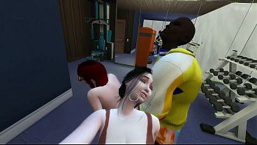 Image Group sex with a MILF and a redhead