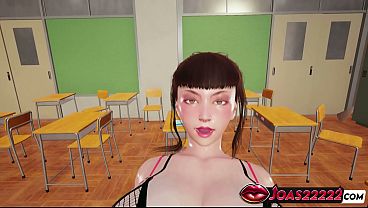 Image Sexy College Girl Mai in Classroom 3D Animation - Table Missionary Sex, Cowgirl Riding with Shaking Tits, and POV Doggystyle Leading to Cumshot