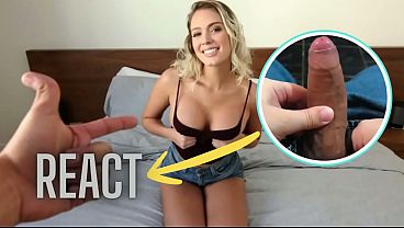 Image React: Hot step-Sister Teases Step Brother With Her Perfect Big Tits