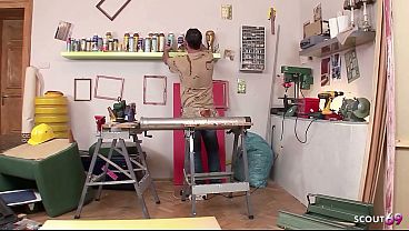 Image Big natural Bouncing Boobs Wife Jasmine Black seduce worker to Cheating Anal Fuck at Work
