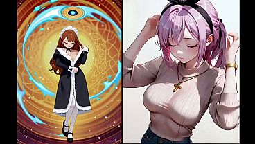 Image Anime girl mostrando su dulce cuerpo